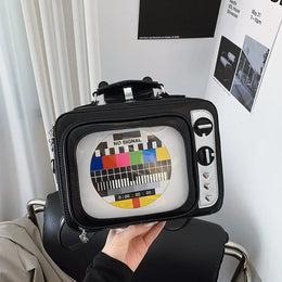 KissICON Cartoon Cute Handbags Funny Tv Transparent Square