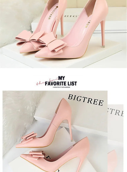 Fashion Sweet Women High Heel Shoes Blue Yellow