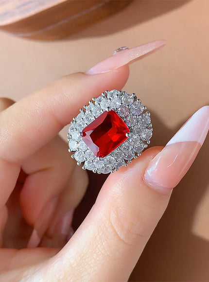 KissIcon 2025 Fashion Adjustable Zircon Ring - Open Band