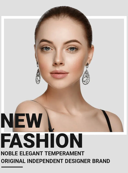 KissIcon Korean Tassel Earrings - Zircon Pendant 925 Silver