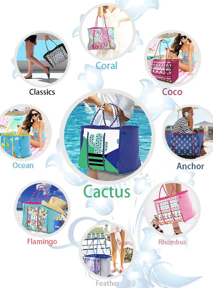 Diving Material Printed Perforated Mommy Handheld Beach