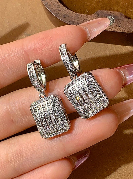 KissIcon Premium Zircon Earrings - Ideal For Weddings
