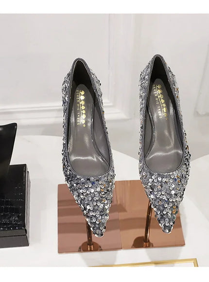 2024 Version Fashion Style Sequin Women's Shoes Shallow