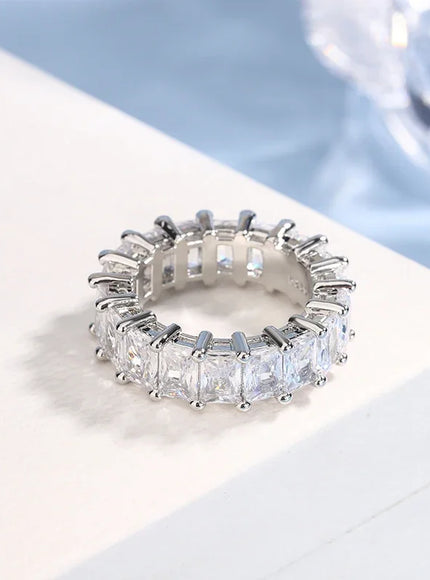 2024 New Arrivals Women's Large Zircon Zircon Gold Rings Fashion Wedding Engagement Rings 925 Silve Hip Hop Jewelry