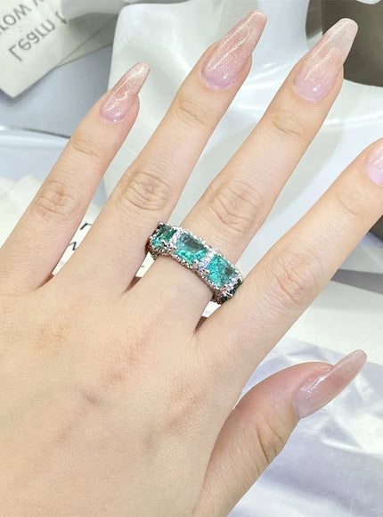 KissIcon 925 Silver Plated Zircon Ring - Party Ready