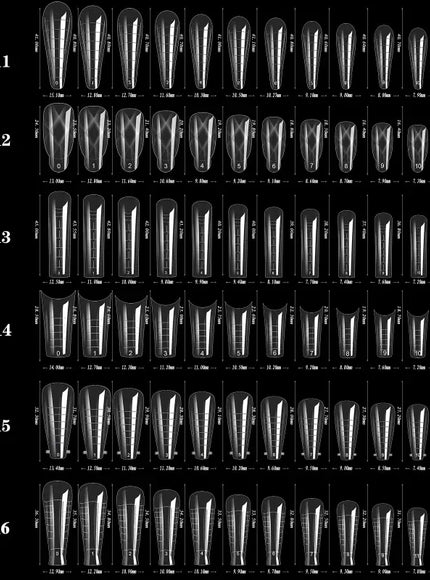 KissIcon 60Pcs False Nail Tips Acrylic Gel -
