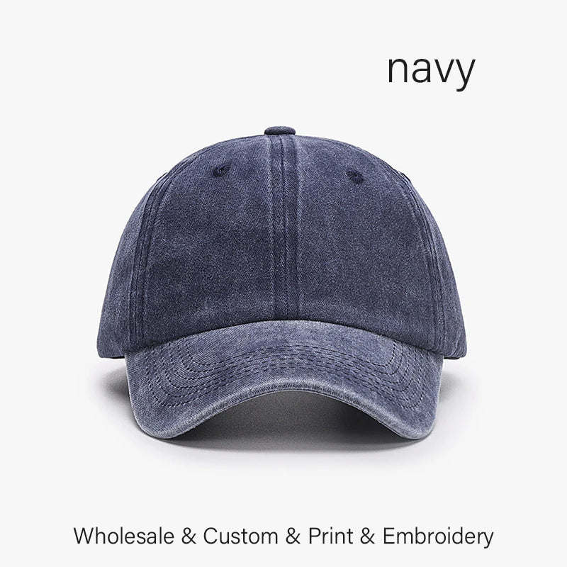 SLECKTON Custom Logo Retro Baseball Cap for Men and Women DIY Design Letter Embroidery Hat Customize Cap Graphic Print Wholesale
