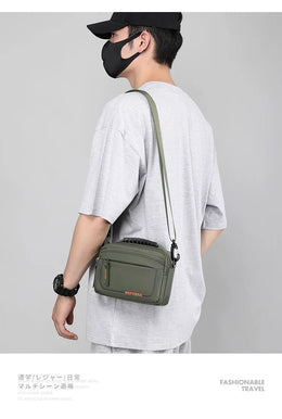 Men's Casual Messenger Bag Outdoor Small Shoulder Bag Multifunctional Travel Waist Bag Hanging Bag Crossbody Bags for Men