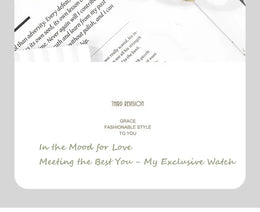 KissICON Elegant Women Quartz Watch Waterproof Stainless Oval Case