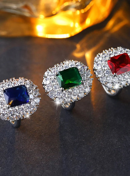 KissIcon 2025 Fashion Adjustable Zircon Ring - Open Band