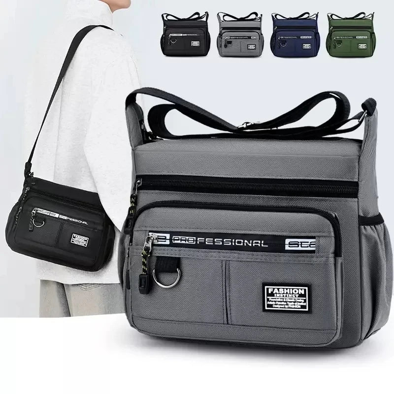 2026 Men's Messenger Bag Crossbody Shoulder Bags Men Small Sling Pack For Work Business Waterproof Oxford Packs Satchel Purse