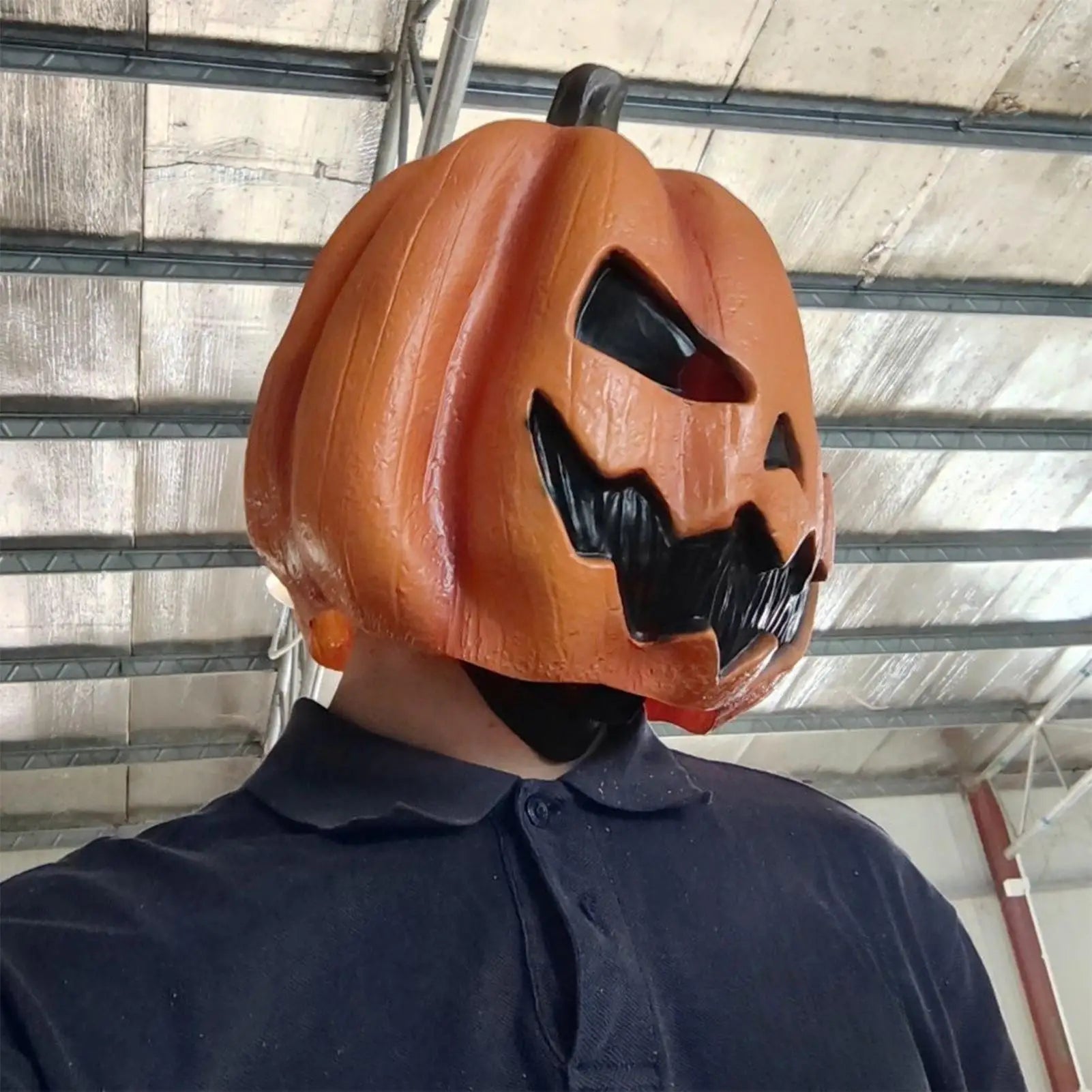 Creepy Party  Scary Halloween Costumes Pumpkin Head Cover Creepy Cosplay  Headdress For Party And Trick Prop  Adult Party Mask