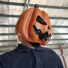 Creepy Party  Scary Halloween Costumes Pumpkin Head Cover Creepy Cosplay  Headdress For Party And Trick Prop  Adult Party Mask