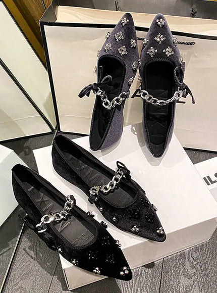 Flat Shoes Women French Mary Jane Shoes Women