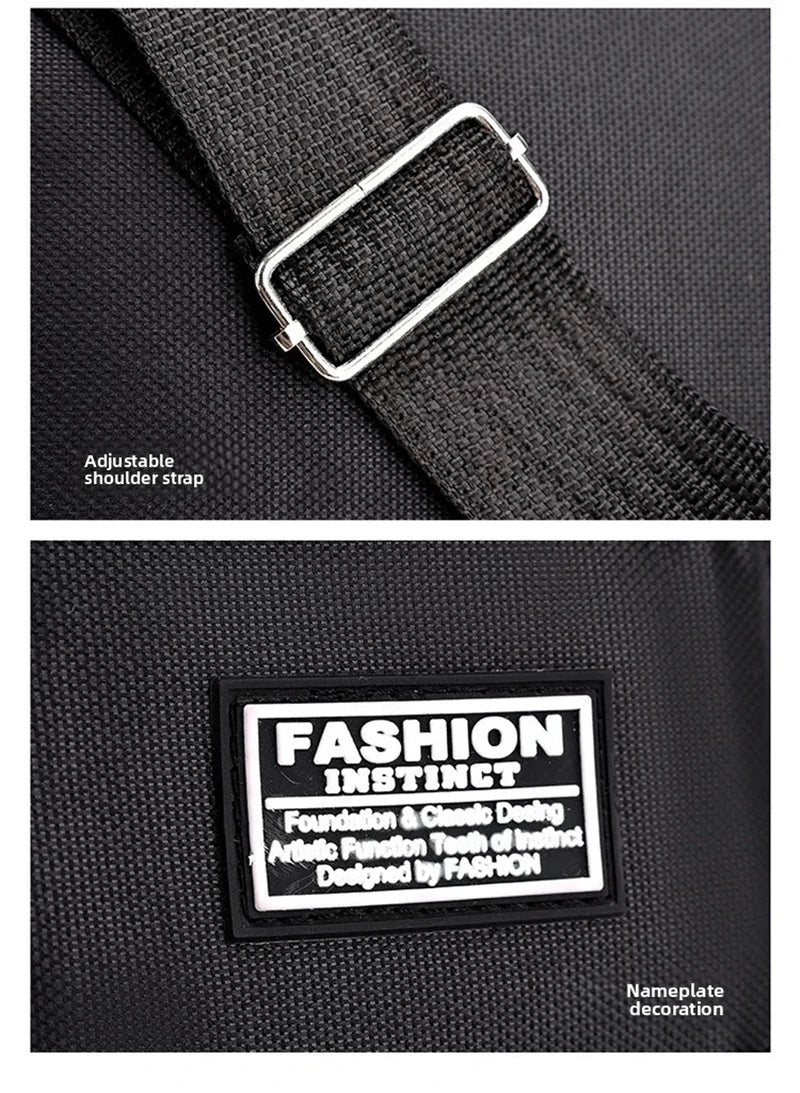 2026 Men's Messenger Bag Crossbody Shoulder Bags Men Small Sling Pack For Work Business Waterproof Oxford Packs Satchel Purse