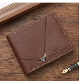 Slim Leather Wallet for Men RFID Blocking Bifold Front Pocket Wallet Minimalist Credit Card Holder Cash Money Clip
