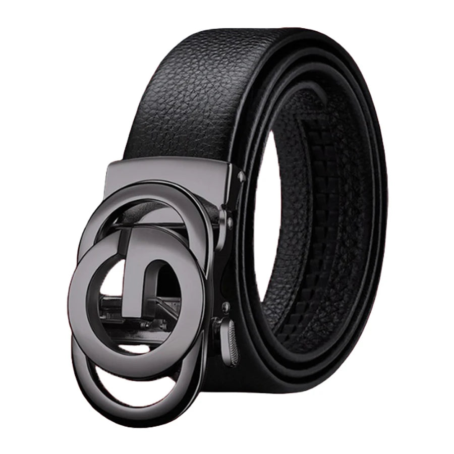 Men's Belt Automatic Buckle Belt Fashion Business Belt for Male Good Gifts for Men