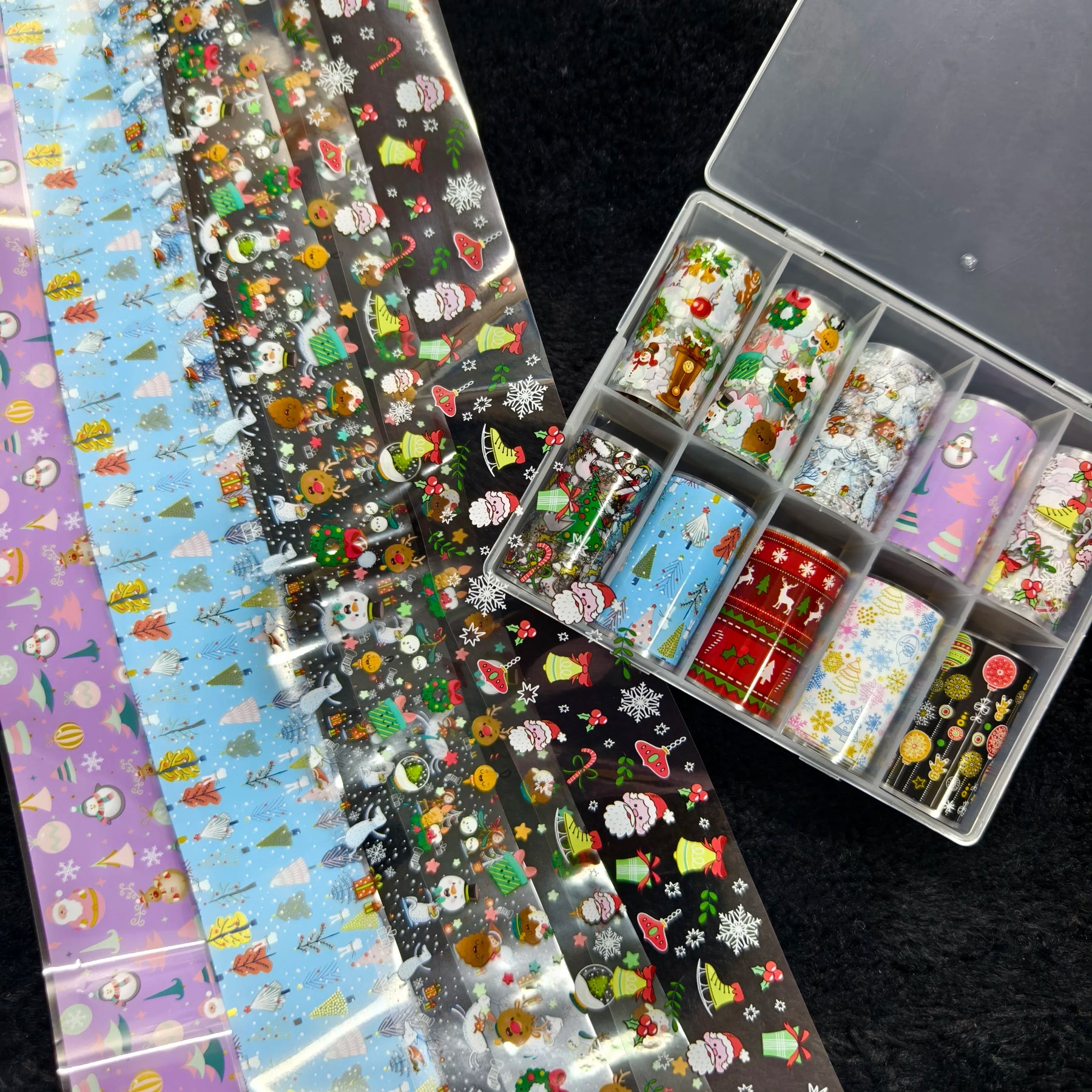 10Rolls Halloween  Christmas  Easter Nail Foils Transfer Paper  Nail Art Stickers   Decal  Nails Decoration