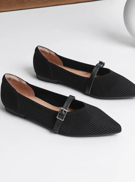 KissICON Black 1 / 40 Flat Shoes for Women's Spring and Autumn New