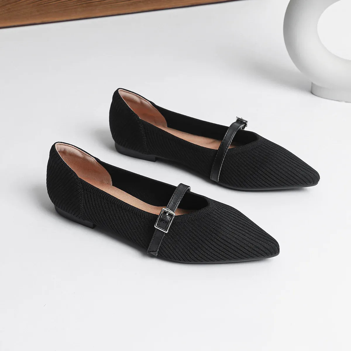 KissICON Black 1 / 40 Flat Shoes for Women's Spring and Autumn New