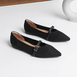 KissICON Black 1 / 40 Flat Shoes for Women's Spring and Autumn New