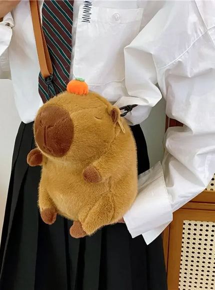 Capybara Mochila Pel Cia Para Meninas Crossbody