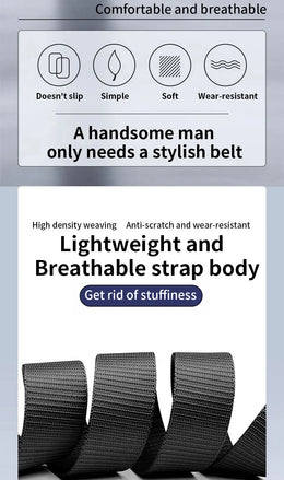Stylish Men's  Belt - Fashion Belts for Daily Life, Leisure, Party, Festival, Work, and Business Automatic Buckle