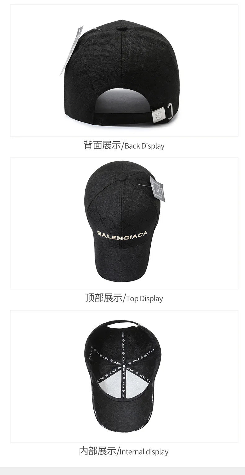 European and American new customers popular retro sunshade letter hat outdoor sports baseball cap men