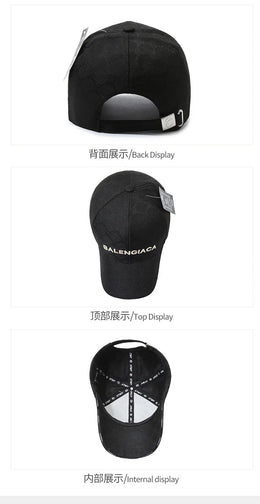 European and American new customers popular retro sunshade letter hat outdoor sports baseball cap men