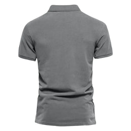 Men Polo Shirt Short Sleeve Breathable Soft Regular Fit Casual Business Golf Summer Daily Work Outdoor Lightweight Basic Tops