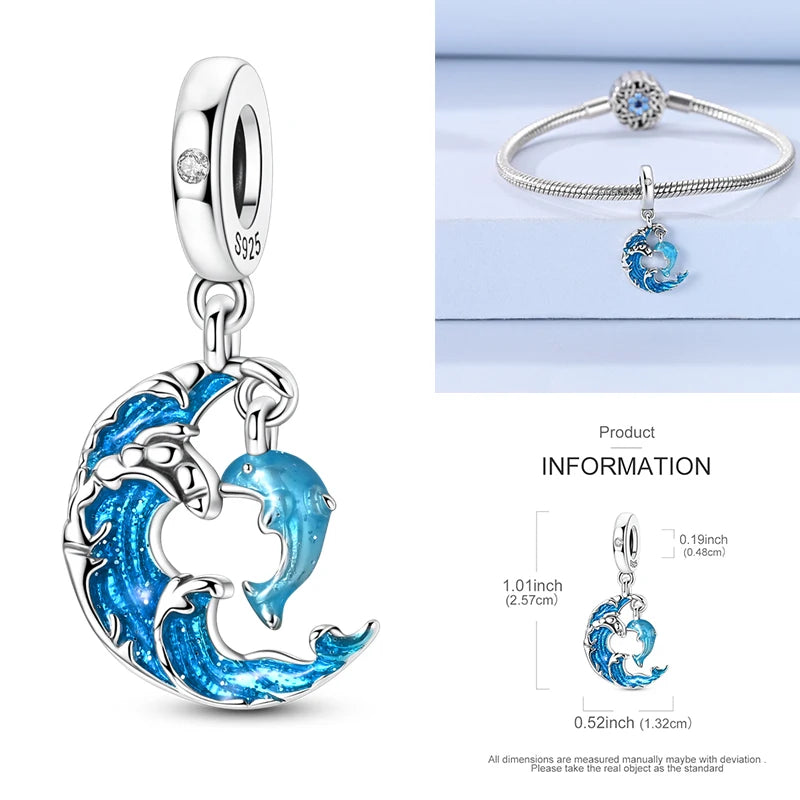 925 Sterling Silver Tree of Life Bead Luminous Firefly Dangle Butterfly Charms Fit Original Bracelet DIY Jewelry Gift for Women
