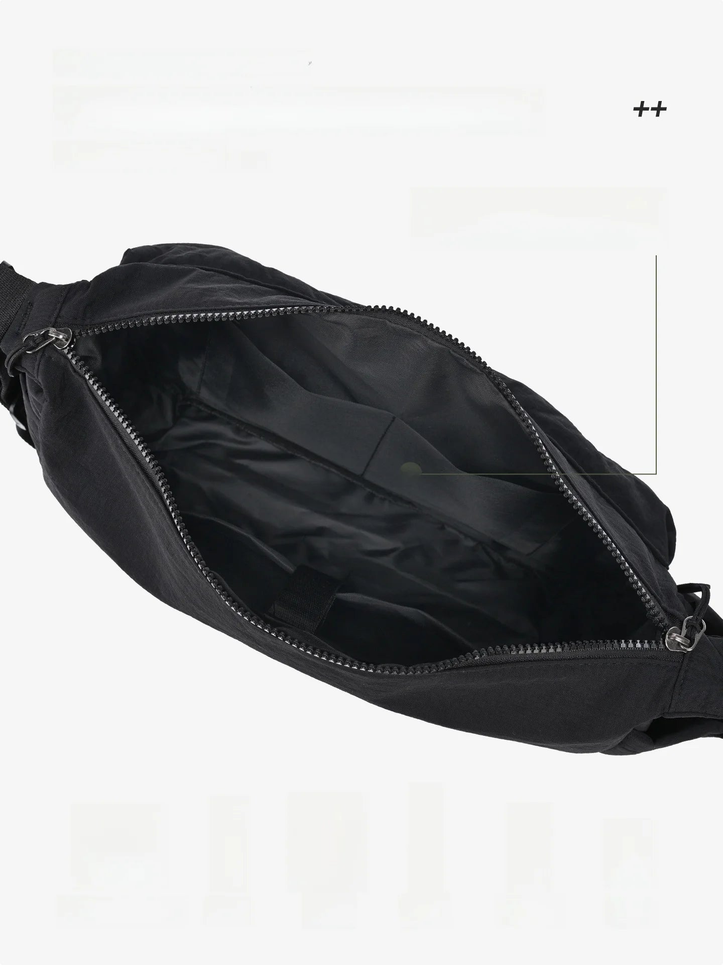 Unisex Casual Slanting Crossbody Bag Large Capacity Black Versatile Commuting Bag for Men And Women Suitable for Daily Use