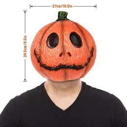 Creepy Party  Scary Halloween Costumes Pumpkin Head Cover Creepy Cosplay  Headdress For Party And Trick Prop  Adult Party Mask