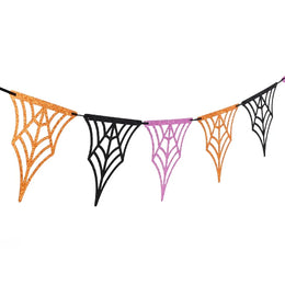 Halloween Party Banner Garlands Cartoon Ghost Bat Spider Hanging Bunting for Halloween Home Decoration Supplies Kids Favors Gift