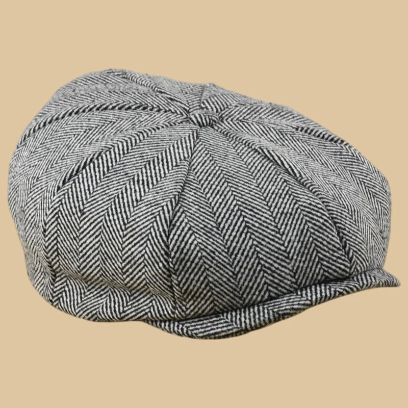 Male Plus Size Ivy Hat Big Head Man Spring Summer and Autumn Newsboy Cap Wool Beret Caps Winter Felt Flat Caps 55-58cm 59-60cm