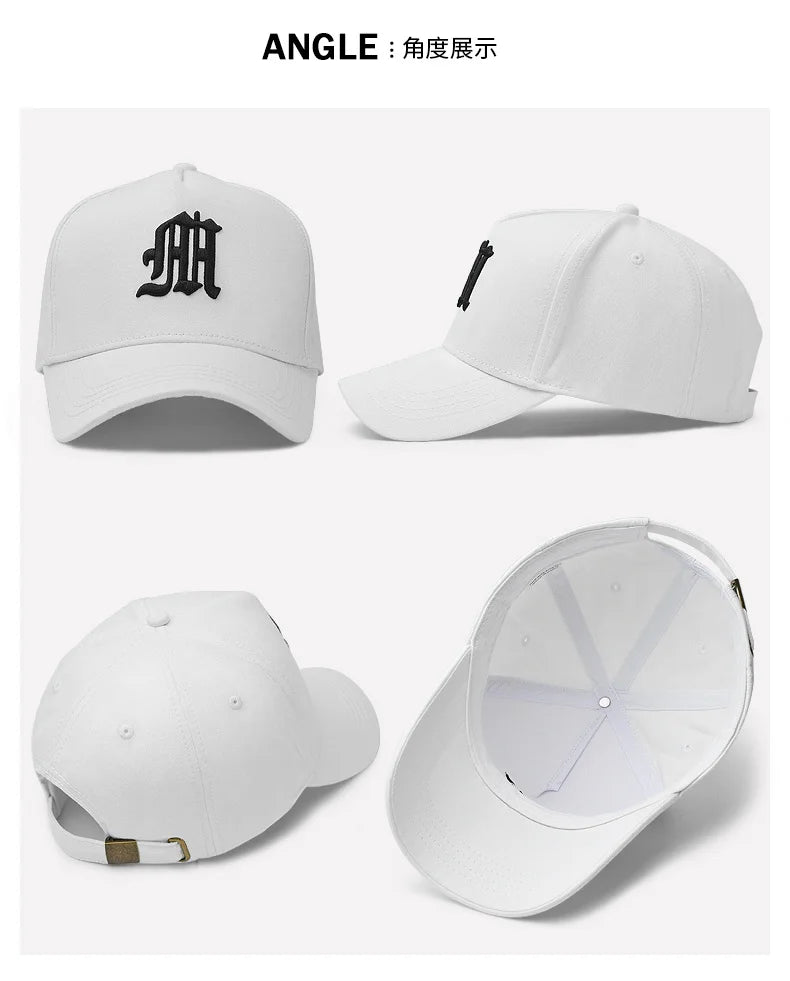 Spring and Summer Hard Cotton High Top Baseball Hat Man Woman Sport Big Size Snapback Cap 55-60cm 60-65cm