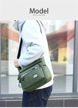 New Mens Crossbody Bag Single Shoulder Bags Big Capacity Multi-Pockets Storage Bag Fashion Handbag Business Crossbody Bags