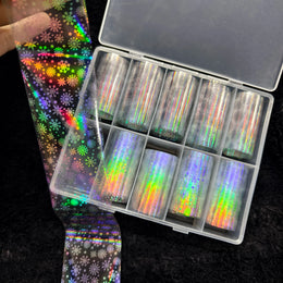 10Rolls Halloween  Christmas  Easter Nail Foils Transfer Paper  Nail Art Stickers   Decal  Nails Decoration