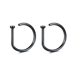 Fake Nose Ring Hoop Lip Labret Ring for Women Non Pierce Hoop Nose Ring  Septum Hoop  Ring Tragus Rook Ring Non Piercing Jewelry