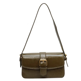 KissICON Waxed Leather Crossbody – Mini Square Purse