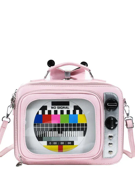 Cartoon Cute Handbags Funny Tv Transparent Square