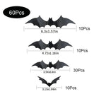 60pcs Black Bat