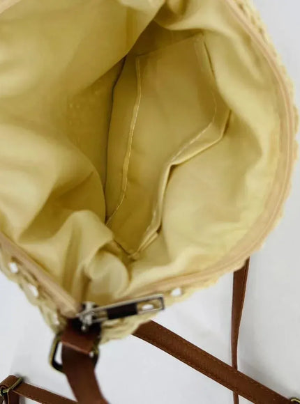 Women's Crossbody – Woven Wooden Beads