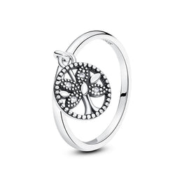 Original 925 Sterling Silver Ring Love Heart Pave CZ Crystal Stackable Rings For Women Wedding Engagement Birthday Gift Jewelry