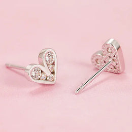KissICON carefully selected 18 Drop Earrings Women Engagement Party Exquisite Ear Accessories Fashion Jewelry Temperament Sweet Pink Pear Cubic Zirconia