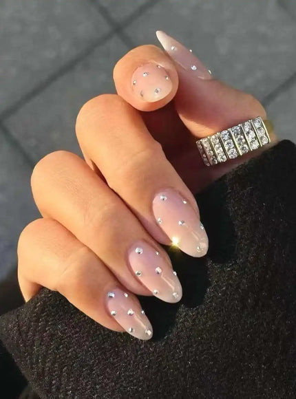 KissIcon Autumn Nails Handmade Caramel French Leopard