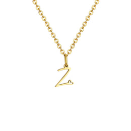 Dainty Heart Initial Necklace for Women, Gold Plated A-Z Letter Pendant, Waterproof Stainless Steel Monogram Jewelry, Personaliz