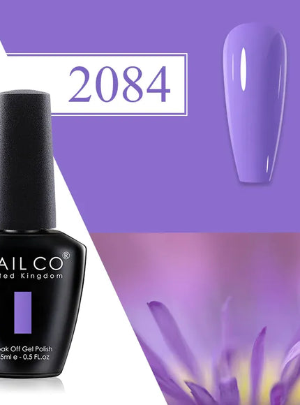 KissICON 2084 💋 Nailco Red Gel Polish - Lasting Soak