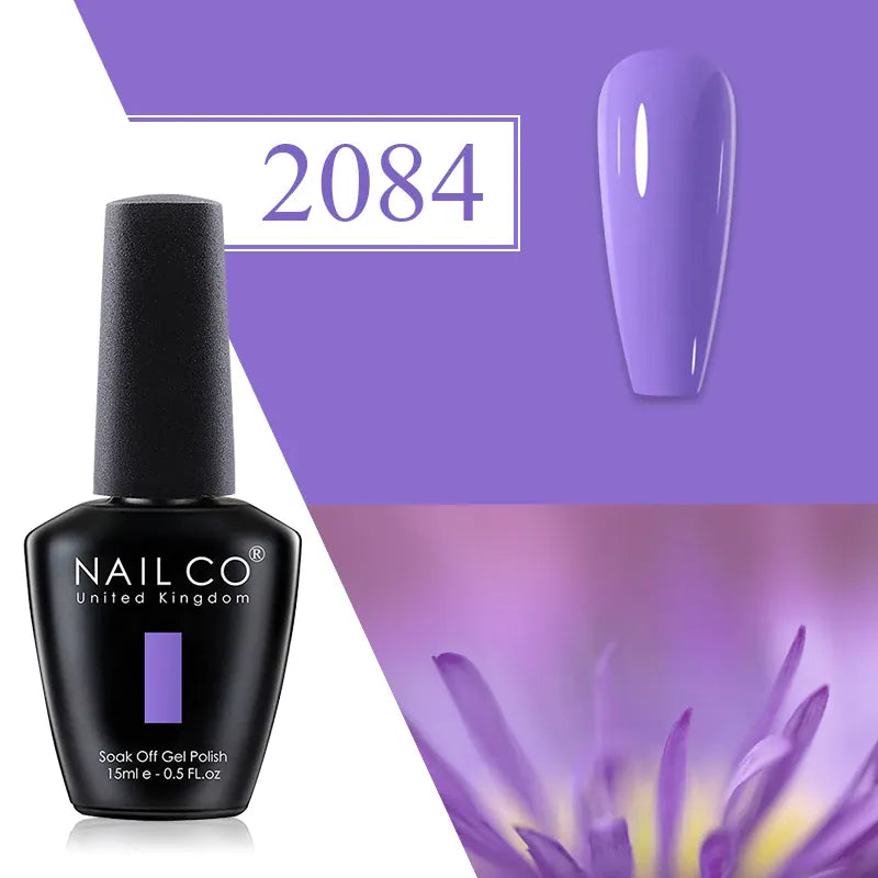 KissICON 2084 💋 Nailco Red Gel Polish - Lasting Soak