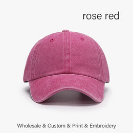SLECKTON Custom Logo Retro Baseball Cap for Men and Women DIY Design Letter Embroidery Hat Customize Cap Graphic Print Wholesale